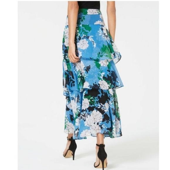 INC Tiered Floral-Print Skirt - Picture 2 of 4